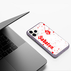 Чехол iPhone 11 Pro матовый SABATON, цвет: 3D-серый — фото 2