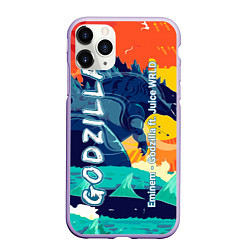 Чехол iPhone 11 Pro матовый Eminem и Juice WRLD, цвет: 3D-светло-сиреневый