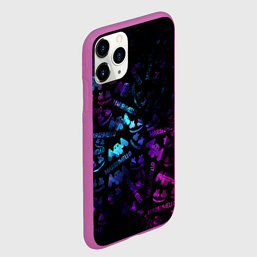 Чехол iPhone 11 Pro матовый MARSMELLO / 3D-Фиолетовый – фото 2