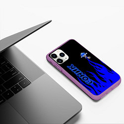 Чехол iPhone 11 Pro матовый Sonic, цвет: 3D-фиолетовый — фото 2