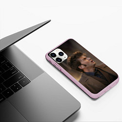 Чехол iPhone 11 Pro матовый 10th DOCTOR WHO, цвет: 3D-розовый — фото 2