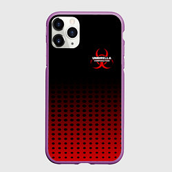 Чехол iPhone 11 Pro матовый Umbrella, цвет: 3D-фиолетовый