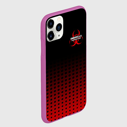Чехол iPhone 11 Pro матовый Umbrella / 3D-Фиолетовый – фото 2