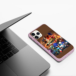Чехол iPhone 11 Pro матовый SONIC, цвет: 3D-розовый — фото 2