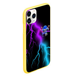 Чехол iPhone 11 Pro матовый SONIC, цвет: 3D-желтый — фото 2