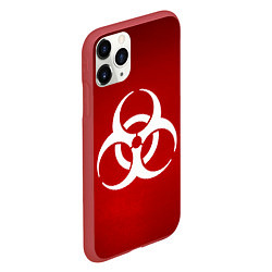 Чехол iPhone 11 Pro матовый Plague Inc, цвет: 3D-красный — фото 2