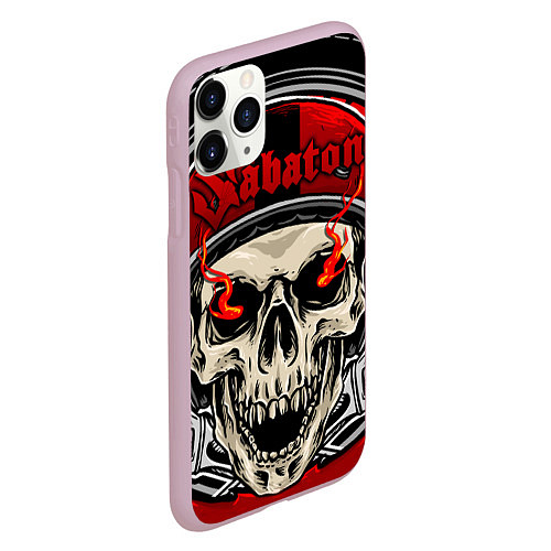 Чехол iPhone 11 Pro матовый SABATON / 3D-Розовый – фото 2