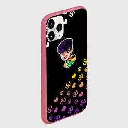 Чехол iPhone 11 Pro матовый Jojo diamond, цвет: 3D-малиновый — фото 2