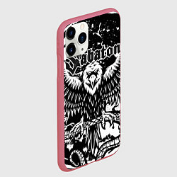 Чехол iPhone 11 Pro матовый SABATON, цвет: 3D-малиновый — фото 2
