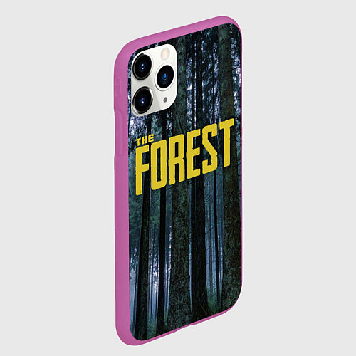 Чехол iPhone 11 Pro матовый THE FOREST / 3D-Фиолетовый – фото 2