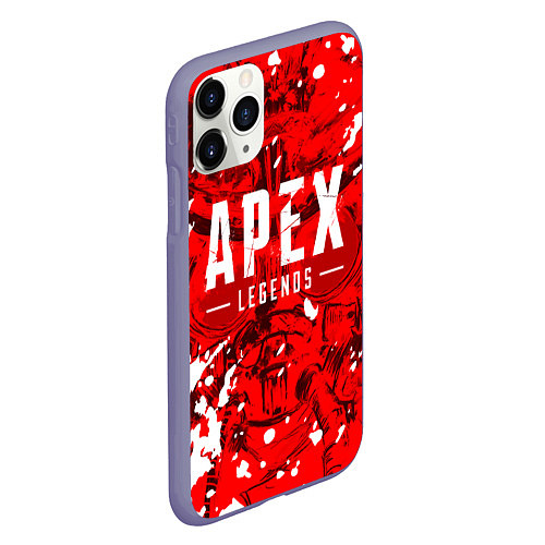 Чехол iPhone 11 Pro матовый APEX LEGENDS / 3D-Серый – фото 2