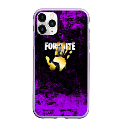 Чехол iPhone 11 Pro матовый Fortnite, цвет: 3D-светло-сиреневый