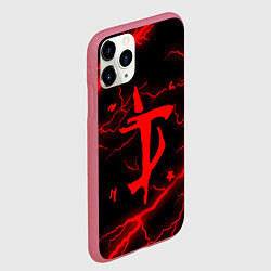 Чехол iPhone 11 Pro матовый DOOM ETERNAL, цвет: 3D-малиновый — фото 2
