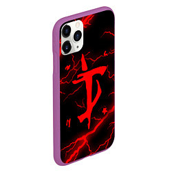 Чехол iPhone 11 Pro матовый DOOM ETERNAL, цвет: 3D-фиолетовый — фото 2