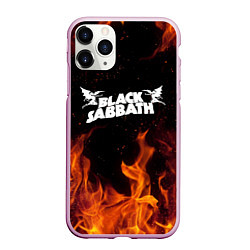 Чехол iPhone 11 Pro матовый Black Sabbath, цвет: 3D-розовый