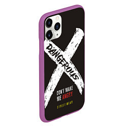 Чехол iPhone 11 Pro матовый Off-White: Dangerous, цвет: 3D-фиолетовый — фото 2