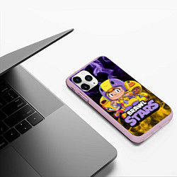 Чехол iPhone 11 Pro матовый BRAWL STARS BEA, цвет: 3D-розовый — фото 2