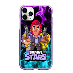 Чехол iPhone 11 Pro матовый BRAWL STARS COLT, цвет: 3D-светло-сиреневый