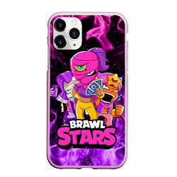 Чехол iPhone 11 Pro матовый BRAWL STARS TARA, цвет: 3D-розовый