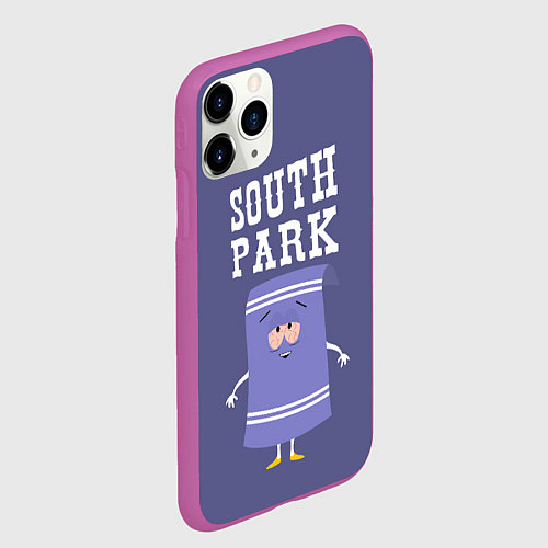 Чехол iPhone 11 Pro матовый South Park Полотенчико / 3D-Фиолетовый – фото 2