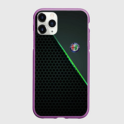 Чехол iPhone 11 Pro матовый Alfa Romeo, цвет: 3D-фиолетовый