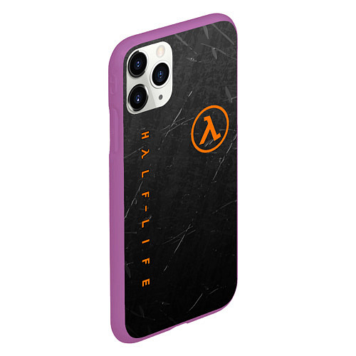 Чехол iPhone 11 Pro матовый HALF-LIFE / 3D-Фиолетовый – фото 2