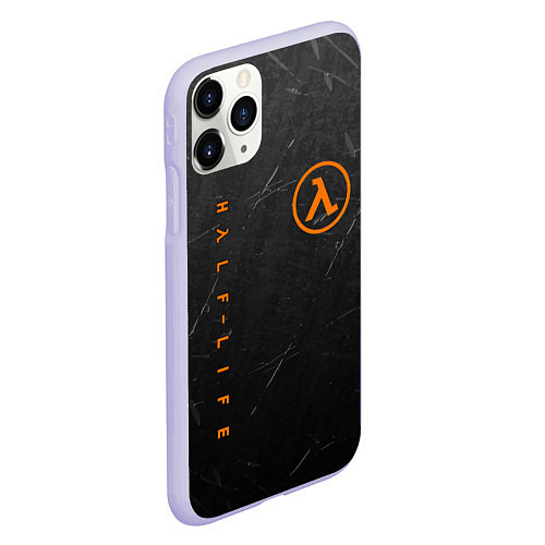 Чехол iPhone 11 Pro матовый HALF-LIFE / 3D-Светло-сиреневый – фото 2