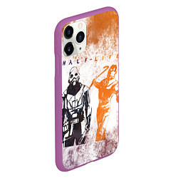 Чехол iPhone 11 Pro матовый Half life attack, цвет: 3D-фиолетовый — фото 2