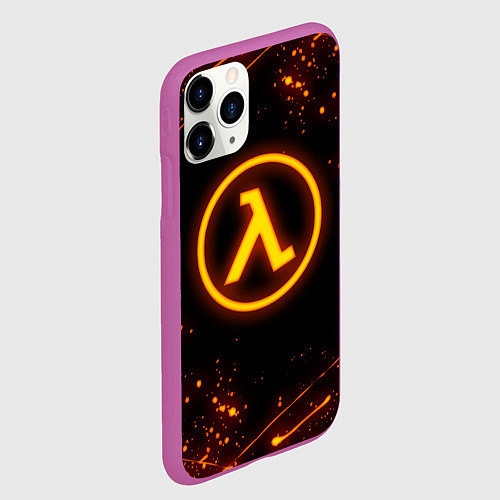 Чехол iPhone 11 Pro матовый HALF-LIFE 3 / 3D-Фиолетовый – фото 2