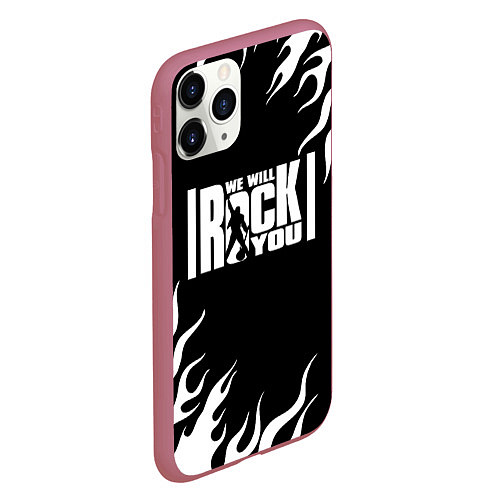 Чехол iPhone 11 Pro матовый QUEEN / 3D-Малиновый – фото 2