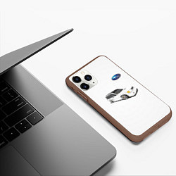 Чехол iPhone 11 Pro матовый SUBARU, цвет: 3D-коричневый — фото 2