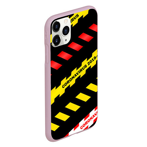 Чехол iPhone 11 Pro матовый 2019-nCoV Коронавирус / 3D-Розовый – фото 2