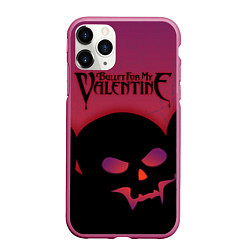 Чехол iPhone 11 Pro матовый Bullet For My Valentine, цвет: 3D-малиновый