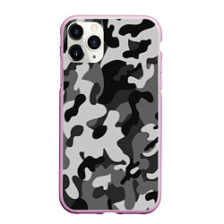 Чехол iPhone 11 Pro матовый ГОРОДСКОЙ КАМУФЛЯЖ, цвет: 3D-розовый