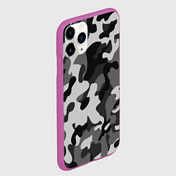 Чехол iPhone 11 Pro матовый ГОРОДСКОЙ КАМУФЛЯЖ, цвет: 3D-фиолетовый — фото 2