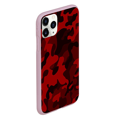 Чехол iPhone 11 Pro матовый RED MILITARY / 3D-Розовый – фото 2