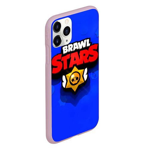 Чехол iPhone 11 Pro матовый BRAWL STARS / 3D-Розовый – фото 2