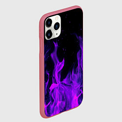 Чехол iPhone 11 Pro матовый ФИОЛЕТОВЫЙ ОГОНЬ, цвет: 3D-малиновый — фото 2