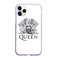 Чехол iPhone 11 Pro матовый QUEEN, цвет: 3D-светло-сиреневый