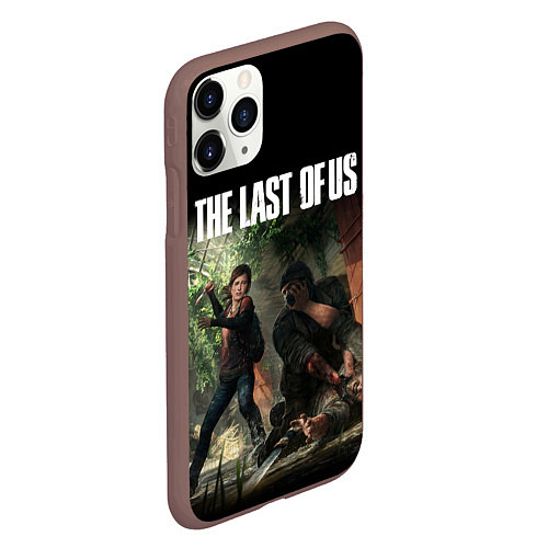 Чехол iPhone 11 Pro матовый THE LAST OF US / 3D-Коричневый – фото 2