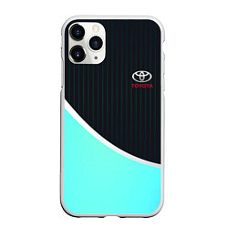 Чехол iPhone 11 Pro матовый TOYOTA, цвет: 3D-белый