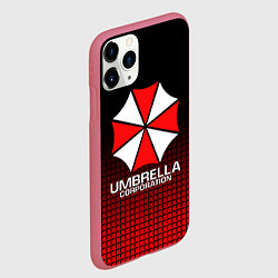 Чехол iPhone 11 Pro матовый UMBRELLA CORP, цвет: 3D-малиновый — фото 2