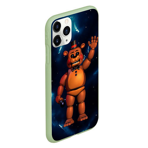 Чехол iPhone 11 Pro матовый Five Nights At Freddys / 3D-Салатовый – фото 2