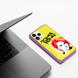 Чехол iPhone 11 Pro матовый My Chemical Romance, цвет: 3D-фиолетовый — фото 2