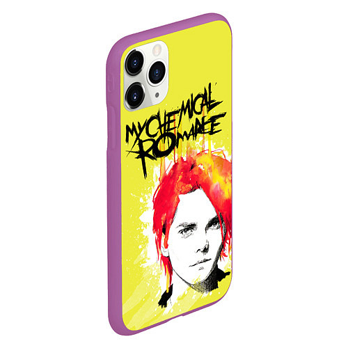 Чехол iPhone 11 Pro матовый My Chemical Romance / 3D-Фиолетовый – фото 2