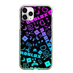 Чехол iPhone 11 Pro матовый Roblox, цвет: 3D-салатовый