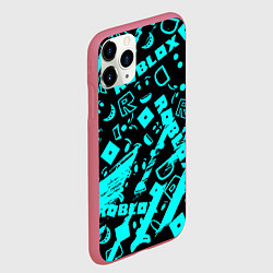 Чехол iPhone 11 Pro матовый Roblox, цвет: 3D-малиновый — фото 2