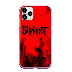 Чехол iPhone 11 Pro матовый SLIPKNOT, цвет: 3D-розовый