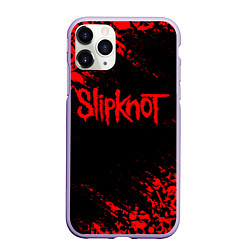 Чехол iPhone 11 Pro матовый SLIPKNOT, цвет: 3D-светло-сиреневый