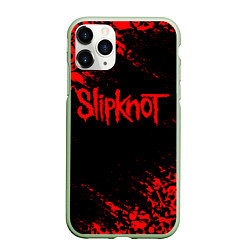 Чехол iPhone 11 Pro матовый SLIPKNOT, цвет: 3D-салатовый